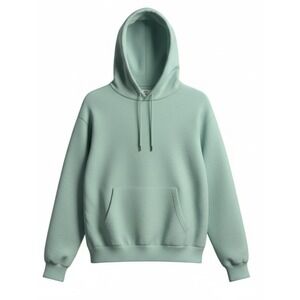 Mode of One Mens Relaxed Fit Fleece Hoodie Blue Fin Size Medium